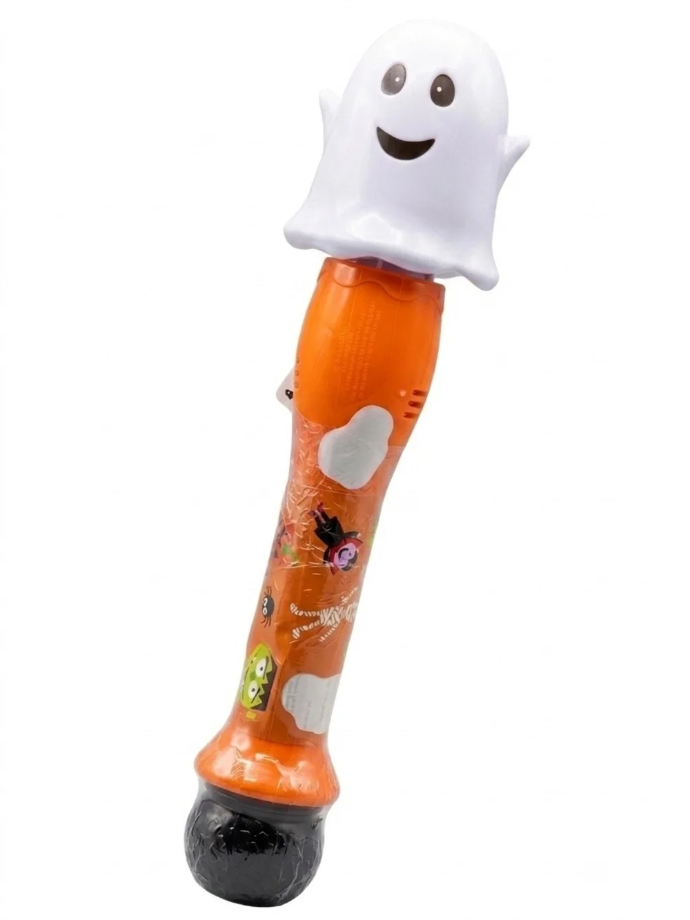 LED Bubble Wand w/Stickers - WHITE GHOST